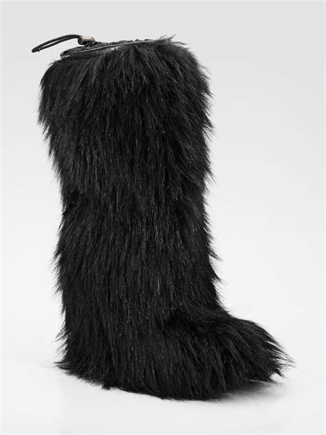 prada furry boots